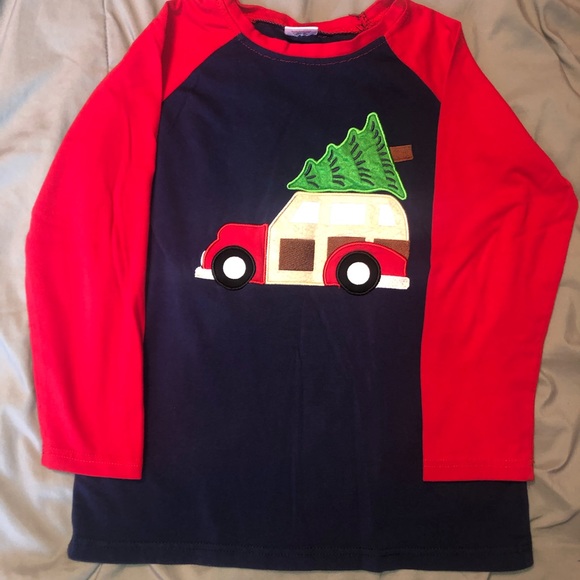 HoneydewUSA Christmas Tree Raglan Size 8 - Picture 4 of 6